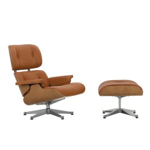 Vitra - Lounge Chair & Ottoman, poli, cerisier naturel, cui…