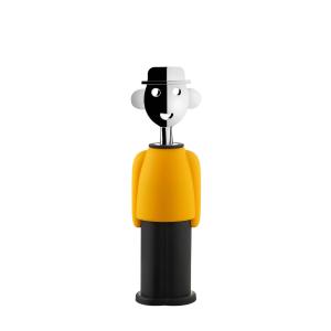 A di Alessi - Tire-bouchon Alessandro M ., jaune / noir