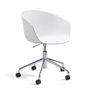 HAY - About A Chair AAC 52 avec Gaslift, aluminium poli / w…