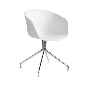 HAY - Chaise About A Chair AAC 20, Aluminium poli / blanc