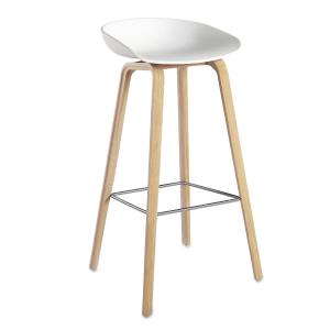 HAY - About A Stool AAS 32 H 85 cm, chêne savonné / acier i…