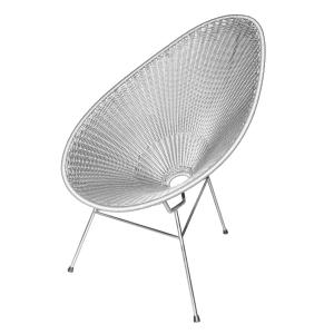 Acapulco Design - 24CR Chair 2, chrome / argent métallisé (…