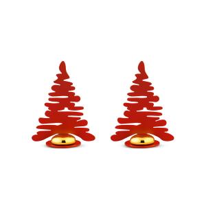 Alessi - Bark for Christmas, Porte-cartes de table, rouge (…