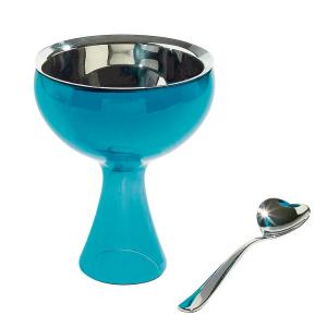 Alessi - Coupe à glace Big Love avec cuillère, bleu