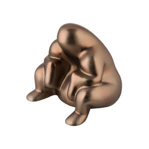 Alessi - Butoir de Dédé porte, marron métallique