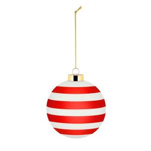 Alessi - Delight Boule de Noël 4, blanc / rouge / or