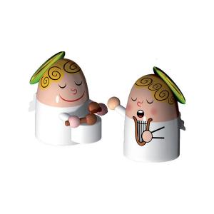 Alessi - Jeu de 2 figurines de la Nativité, Angels Band No.…