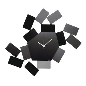 Alessi - Horloge murale La Stanza dello scirocco, noir