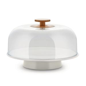 Alessi - Mattina Plateau à gâteaux sur pied avec cloche, gr…