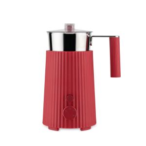 Alessi - Plissé Mousseur à lait, 0,35 l, rouge