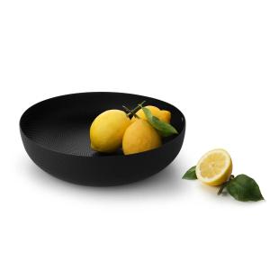 Alessi - Bol, ø 29 x h 7,5 cm, noir avec décor en relief