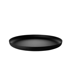 Alessi - Plateau, ø 35 x h 3 cm, noir avec décor en relief
