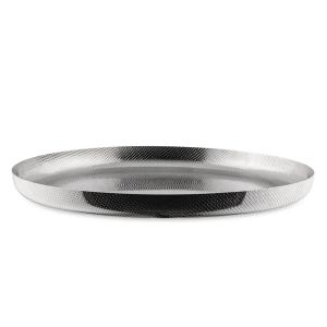 Alessi - Plateau avec décor en relief JM14, Ø 35 cm / acier…