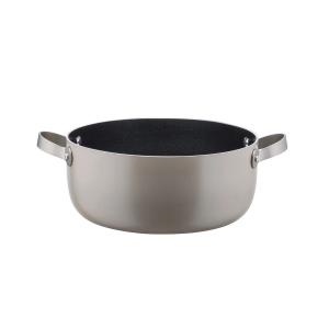 Alessi - Tama Casserole avec 2 poignées, Ø 24 cm, gris