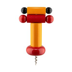 Alessi - Twergi Tire-bouchon, jaune / rouge / noir