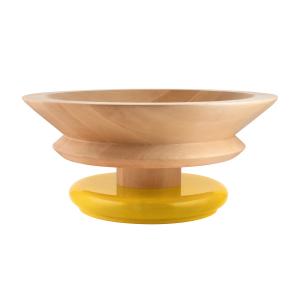 Alessi - Bol Twergi, Ø 30 cm, bois de tilleul naturel / jau…
