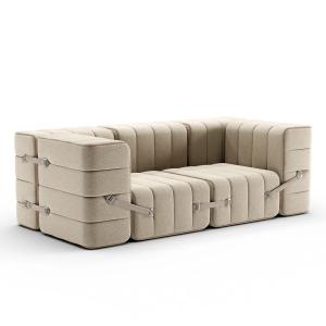 Ambivalenz - Curt Canapé Set 7, gris / beige (Jet - 9110)