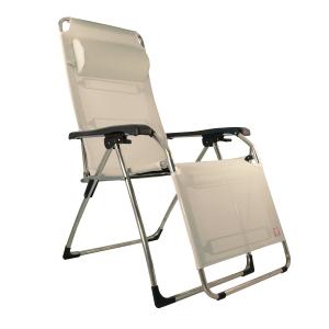 Fiam - Amida Chaise longue relax, aluminium / taupe