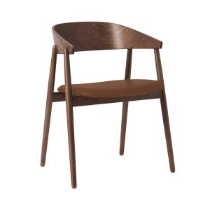 Andersen Furniture - AC2 Chaise, hêtre fumé / cuir PU marro…