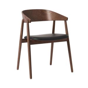 Andersen Furniture - AC2 Chaise, hêtre fumé / cuir PU noir