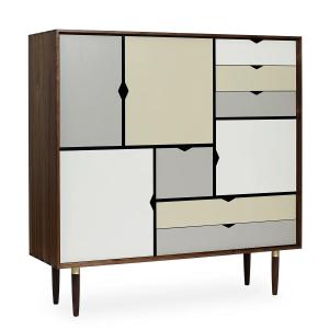 Andersen Furniture - S3 Commode, noyer huilé/ Façades silve…