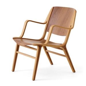 & Tradition - AX Lounge Chair avec accoudoirs HM11, noyer /…