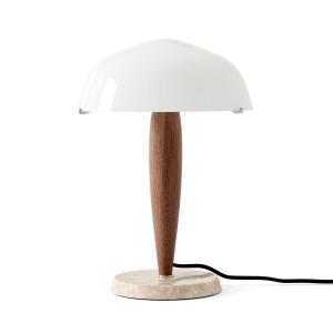 & Tradition - Herman SHY3 Lampe de table, noyer / verre opa…