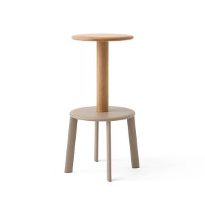 & Tradition - Tabouret de bar Massif AV40, chêne / gris bei…