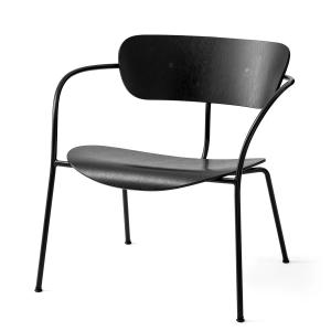 & tradition - Chaise longue Pavillon AV 5, noir / chêne laq…