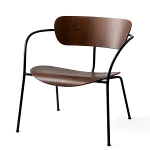 & tradition - Chaise longue Pavillon AV 5, noir / noyer laq…