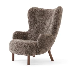 & Tradition - Petra Lounge Chair VB3, High Back, noyer huil…