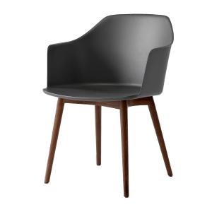 & Tradition - Rely Armchair HW76, noyer laqué / gris pierre