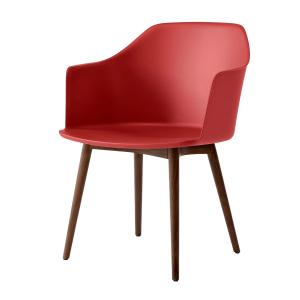 & Tradition - Rely Armchair HW76, noyer laqué / vermillon