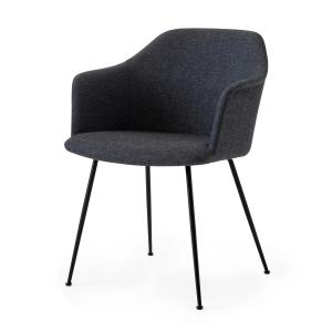 & Tradition - Rely HW35 Chaise avec accoudoirs, noir / Kvad…