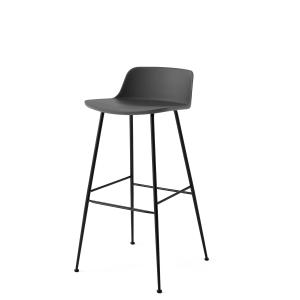 & Tradition - Rely HW86 Chaise de bar, stone grey / noir