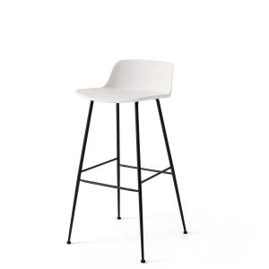 & Tradition - Rely HW86 Chaise de bar, blanc / noir