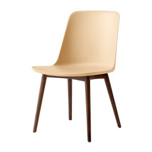 & Tradition - Rely Side Chair HW71, noyer laqué / sable