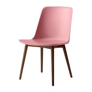 & Tradition - Rely Side Chair HW71, noyer laqué / rose pâle…