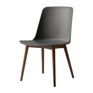 & Tradition - Rely Side Chair HW71, noyer laqué / gris pier…