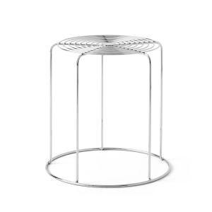 & Tradition - Tabouret Wire VP11, acier inoxydable