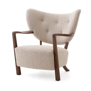 & Tradition - Wulff ATD2 Lounge Chair, noyer huilé / beige…