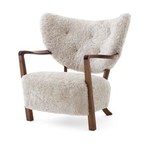 & Tradition - Wulff ATD2 Lounge Chair, noyer huilé / peau d…
