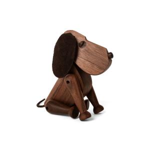 Architectmade - Chien en bois Bobby, noyer