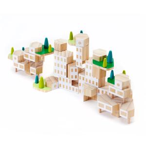 Areaware - Blockitecture, jeu de construction en bois, Gard…