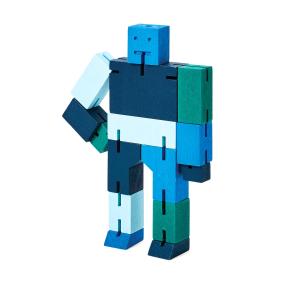 Areaware - Cubebot , petit, bleu multi