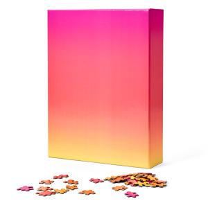 Areaware - Gradient Puzzle , rose / orange / jaune (1000-pc…