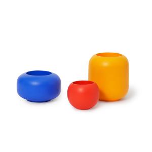 Areaware - Stack Set de coupes, multicolore (set de 3)