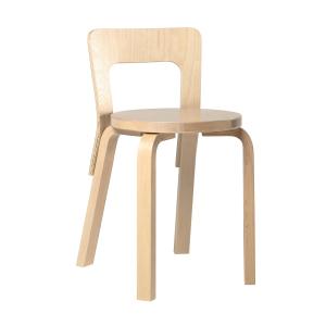 Artek - Chaise 65, bouleau laqué incolore