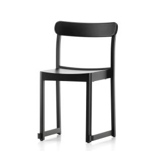 Artek - Atelier Chair, hêtre laqué noir (patins en feutre)