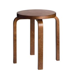 Artek - Tabouret E60, noyer teinté